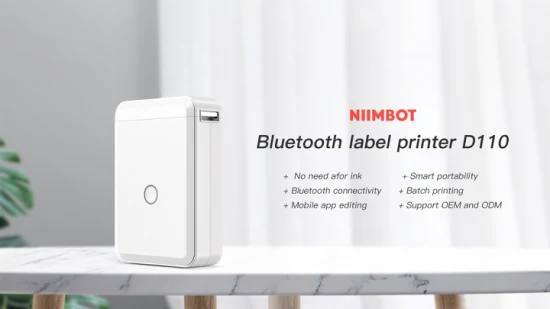 Imprimante portable d'étiquette thermique Bluetooth de petite poche portable Niimbot