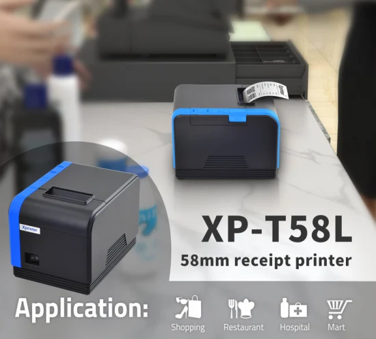 Xprinter XP-T58L OEM 58mm USB Thermal Receipt Printer Support Driver Télécharger