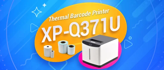 Xprinter XP-Q371U Imprimante d'étiquettes d'expédition Bluetooth pour imprimante de reçus POS 80 mm